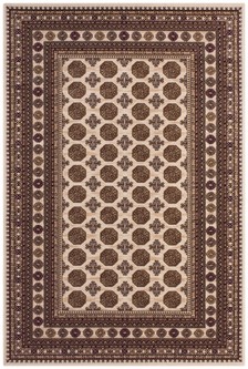 100% Wool Cream Mohatta Woven Rug Machine Made in Moldova with a 10mm pile Image 2