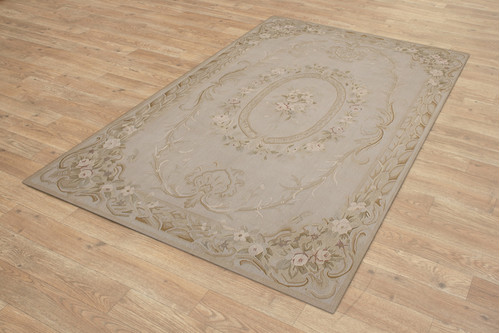 100% Wool Gold Aubusson Rugs and Carpets Handmade in China with a 5mm pile